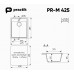 Мойка Practik PR-M 425-001 белый камень