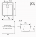 Мойка KITforKIT  425-02 бежевый