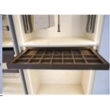 KITforKIT Корзина с органайзером в мод. 800 c ДОВ. Алюм+ткань цвет.КОРИЧНЕВЫЙ МА.5320