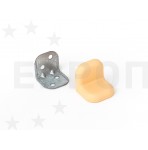 Уголок металл+пластик большой крем