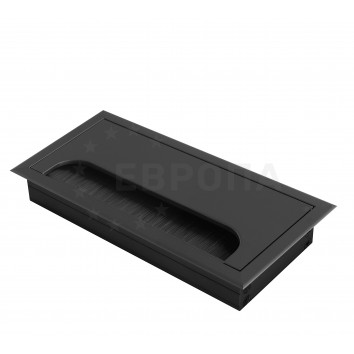 GTV Заглушка 80x160 для кабеля черная LB-80x160-20