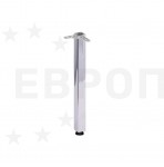 KITfofKIT Ножка 710мм D=60 мм хром бок. крепление КВАДРАТНАЯ KITforKIT (труба, ПОДПЯТНИК, СИЛУМИН) (02.01.014-60*60-710)