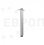 KITfofKIT Ножка 710мм D=60 мм мат.хром бок. крепление КВАДРАТНАЯ KITforKIT (труба, ПОДПЯТНИК, СИЛУМИН) (02.01.014-60*60-710)