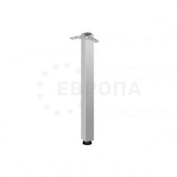 KITfofKIT Ножка 710мм D=60 мм мат.хром бок. крепление КВАДРАТНАЯ KITforKIT (труба, ПОДПЯТНИК, СИЛУМИН) (02.01.014-60*60-710)