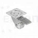 KITfofKIT Опора колесная D=35 на площадке прозрачная со стопором