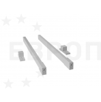 KITforKIT прод. рейлинг прямоугольный на 450мм БЕЛЫЙ