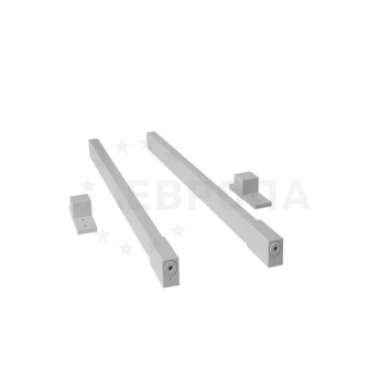 KITforKIT прод. рейлинг прямоугольный на 450мм БЕЛЫЙ