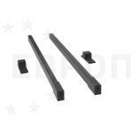 KITforKIT прод. рейлинг прямоугольный на 450мм Графит