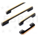 Ручка KITforKIT K7955 BL/G черная/золото 128мм Ручка KITforKIT K7955 BL/G черная/золото 128мм