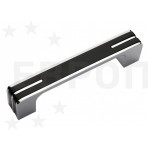 BOYARD Ручка RS 267 CP/BL 160мм хром+черный