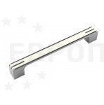 BOYARD Ручка RS 267 CP/W 160мм хром+белый